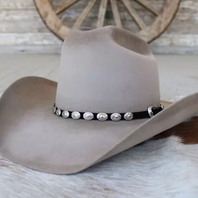 Ariat Black Suede Concho Hat Band • $20