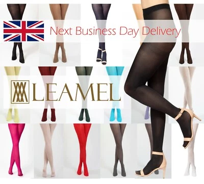 £3.99 • Buy 40 Denier Opaque Tights Matte Finish Sizes S-M-L-XL-XXL 17 Colors