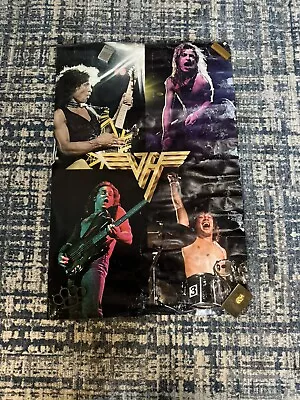 Vintage 1980 Van Halen Live Poster 23x35 Heavy Metal Band David Lee Roth 1980s • $20