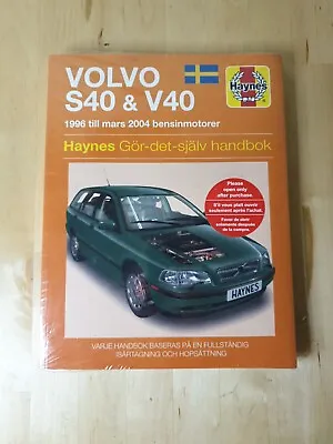 Volvo S40 & V40 By Haynes Publishing (Paperback 2015) - Swedish Language • £13.99