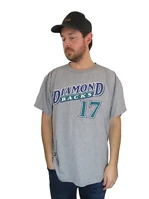 Mark Grace Arizona Diamondbacks T Shirt Mens XL Majestic Baseball MLB Jersey Vtg • $38.50