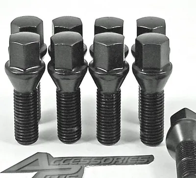 20 Pc AUDI Black Lug Bolts Nuts Set 14m X 1.50 (23mm) # AP-820SBK • $28.95