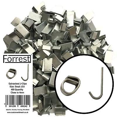 J-clips Aprox 400 Fencing Aviary’s Wire Mesh Cage Making Traps Heavy Small • £13.99