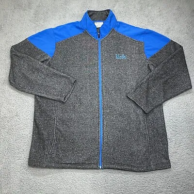 UCLA Bruins Jacket Mens XL Full Zip Fleece Mock Neck Champion NCAA Football • $19.99