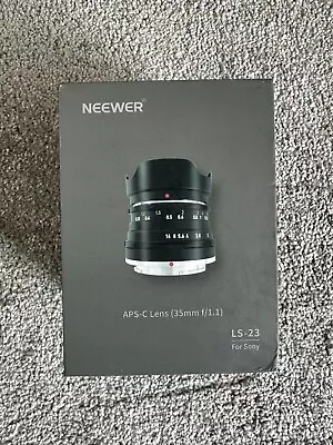 Neewer 35mm F1.1 APS-C Manual Focus Lens For Sony E Mount • $59.99