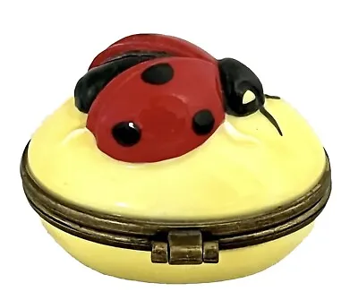Dept 56 Ladybug Hinged Trinket Box Lucky Bug PHB Lady Bug Department • $16.80