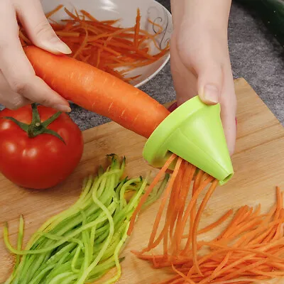 Spiral Vegetable Slicer Cooking Kitchen Tools Fruit Carving Roll Spiral Cutter • $4.99