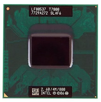 INTEL CORE 2 DUO T7800 PROCESSOR 2.6GHZ/2M/800MHZ（SLAF6）Socket P CPU • $19.99