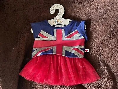 Bnwt Build A Bear 2 Part Union Flag Outfit Great Britain • £10