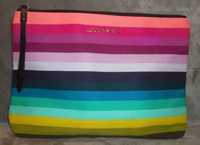 Victoria Secret Cosmetic/Lingerie Canvas Bag Multicolor Large - 13x10x2 1/2 New • $12.99