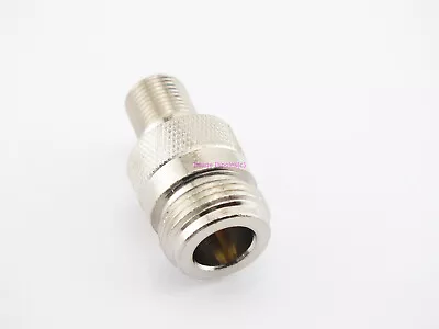 Coax Adapter N Female To Type F Female RF Connector - USA Ham Seller • $3.95