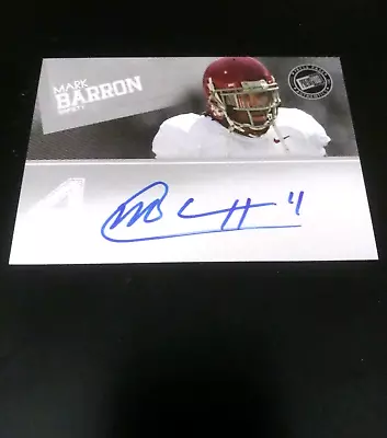 2012 Mark Barron Press Pass Silver  Auto Rookie Card PPS-MB • $10