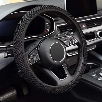 For Mazda Car 15'' Elastic Stretch Steering Wheel Cover Breathable Anti-Slip • $8.99