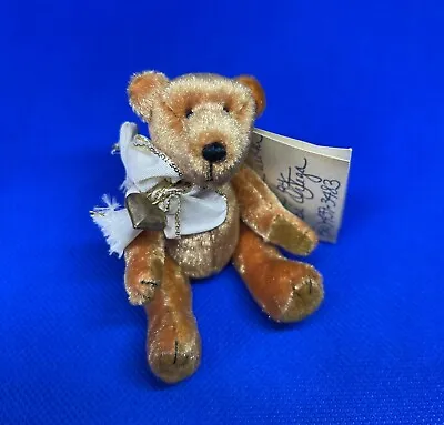 Rare Miniature Teddy Bear Handmade Artist By Debi Ortega 3 1/2” Jointed Limited  • $25