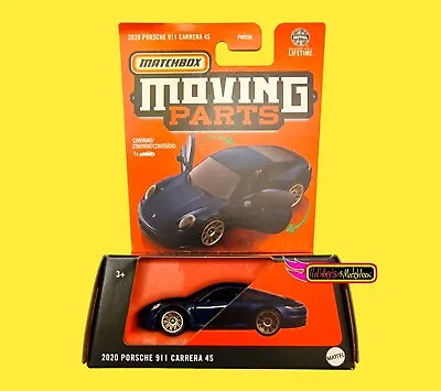 Matchbox 2020 PORSCHE 911 CARRERA 4S MOVING PARTS J CASE 2024 • £6.99