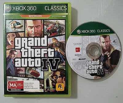 Grand Theft Auto IV (4)  - Xbox 360 PAL - Free Postage  • $7.95