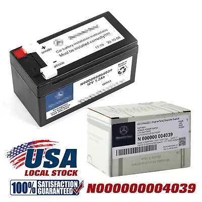 Genuine Auxiliary Battery 12V 1.2Ah For Mercedes-Benz W221 W212 N000000004039 US • $57.99