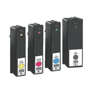 Compatible 100XL CMYK Set Ink Cartridges 14N1921E For Lexmark Impact S305 • £13.44