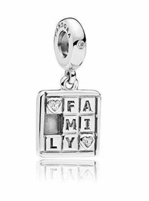 $59.95 • Buy Genuine Pandora Charm Sterling Silver Family Game Hanging Dangle 797626CZ