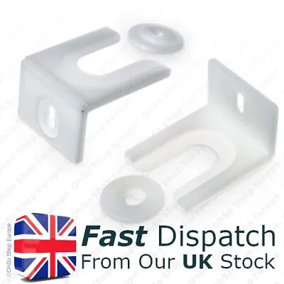 2 Door Slider Fixing Clip Bracket For Electrolux Integrated Fridge Freezer • £7.49