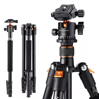 £69.99 • Buy K&F Concept Tripod Travel Vlog Monopod With 360° Panoramic Ball Head Camera