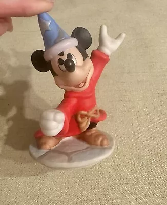 Vintage Disney Mickey Mouse  Sorcerer's Apprentice  Fantasia Ceramic Figurine  • $7