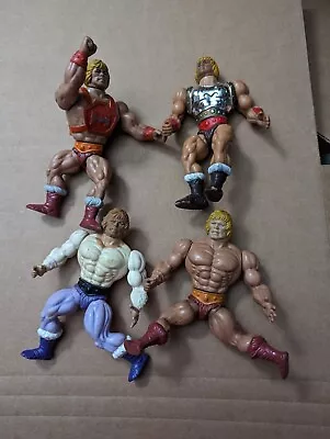 HeMan MOTU Action Figure Mexico Soft Head Lot Of 4 Vintage 1982 Flying Fists • $35