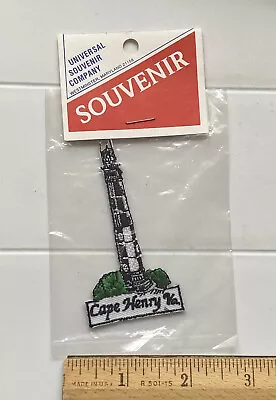 $9.99 • Buy NIP Cape Henry Lighthouse Virginia VA Souvenir Embroidered Patch Badge
