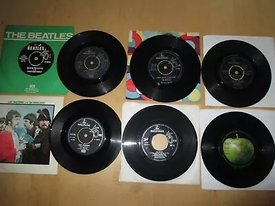 Job Lot  6 X 7` / Beatles / Pop - Rock Singles • £9.99