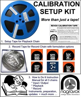 Revox Tape Recorder FULL Calibration Kit • $330