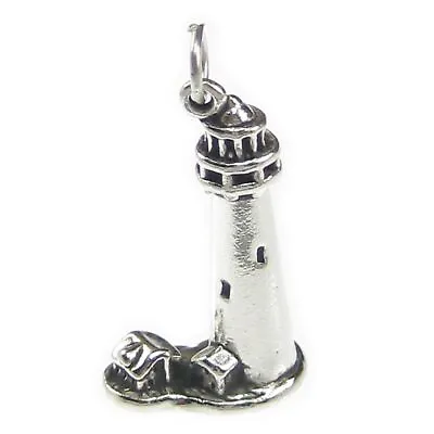 Light House Sterling Silver Charm .925 X 1 Lighthouse Charms • £28.99