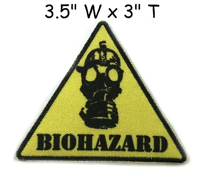 Biohazard Symbol Embroidered Patch Iron / Sew-on Toxic Warning Danger Applique • $4.96