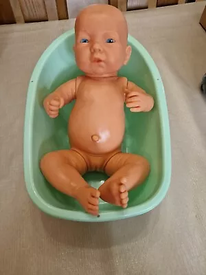 Hard Bodied New Born Realistic Lifelike Baby Girl Doll Inc Bath  • £15