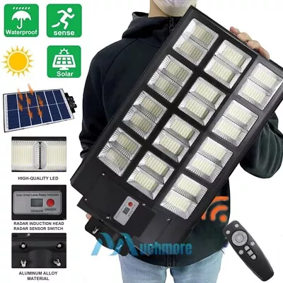 1600W/2000W Solar LED Street Lights Motion Sensor Commercial Parking Lot Light • $129.69