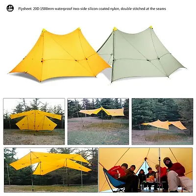 6 Persons Camping Tent Portable Waterproof Room Outdoor Hiking Backpack Fishing • $225.81