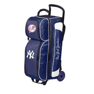 KR Strikeforce MLB New York Yankees 3 Ball Roller Bowling Bag • $199.95