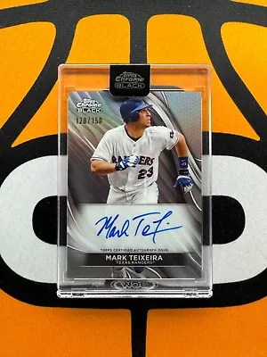 Mark Teixeira 2024 Topps Chrome Black Autograph Refractor /150 #CBA-MTE • $2