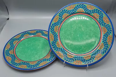 $180 • Buy Laure Japy Limoges Louisiane Vert Green 2 Charger Service Plate 11 7/8 FREE SHIP