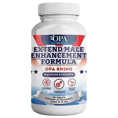 OPA Rhino Male Enhancement For Stamina & Vitality - 60 Ct • $29.99