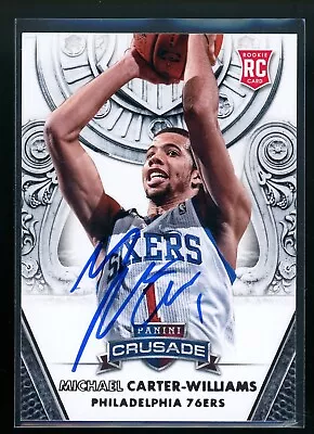 2013-14 Panini MICHAEL CARTER WILLIAMS Signed Card Autograph AUTO 76ERS BUCKS • $7.99