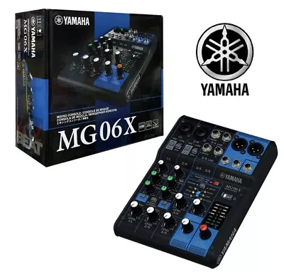 Yamaha MG06X 6-Channel Compact Audio Mixer With Built In Effects  • $159