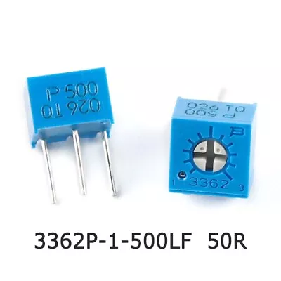 Precision Multi-turn Trimmer Potentiometers 3362P Adjustable Resistors 50Ω - 1MΩ • $2.51