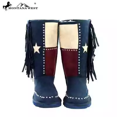 NWT Montana West Texas Pride Navy Blue Boots Size 10M • $49