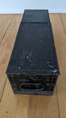 $35 • Buy Vintage Safety Deposit Box - Black 