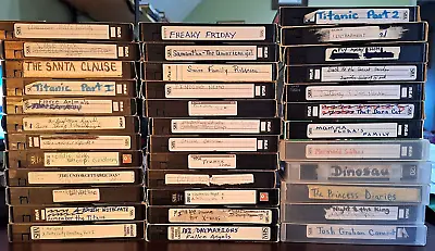 Re-Usable Pre-Recorded VHS Video Cassettes Tapes Sold As Used Recordable • $1.50