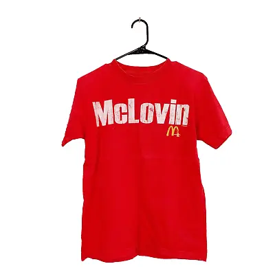 McDonalds McLovin' Red White Short Sleeve Tee T-Shirt XS Small • $10