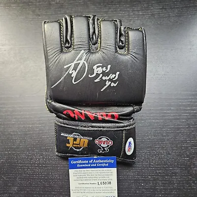 Vitor Belfort Signed UFC Vintage Ouano MMA Glove Beckett COA  Jesus Loves You  • $119.99