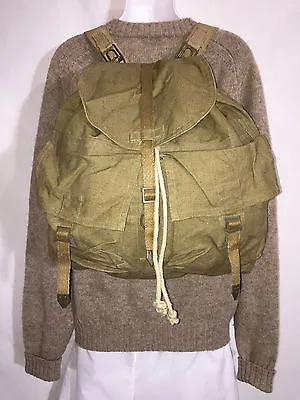 Vintage 1940's - 50's Army Backpack Military Camping Bug Out Bag Gifts For Men • $85