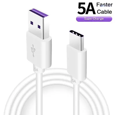 $4.95 • Buy 5A Type-C Cable Original Super Fast Charging USB C Cable