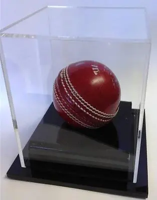 $33 • Buy Cricket Ball Display Case Acrylic Perspex - Signed Ball, Memorabilia, Game Ball